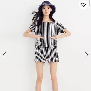 Madewell Boxy Top in Evelyn Stripe